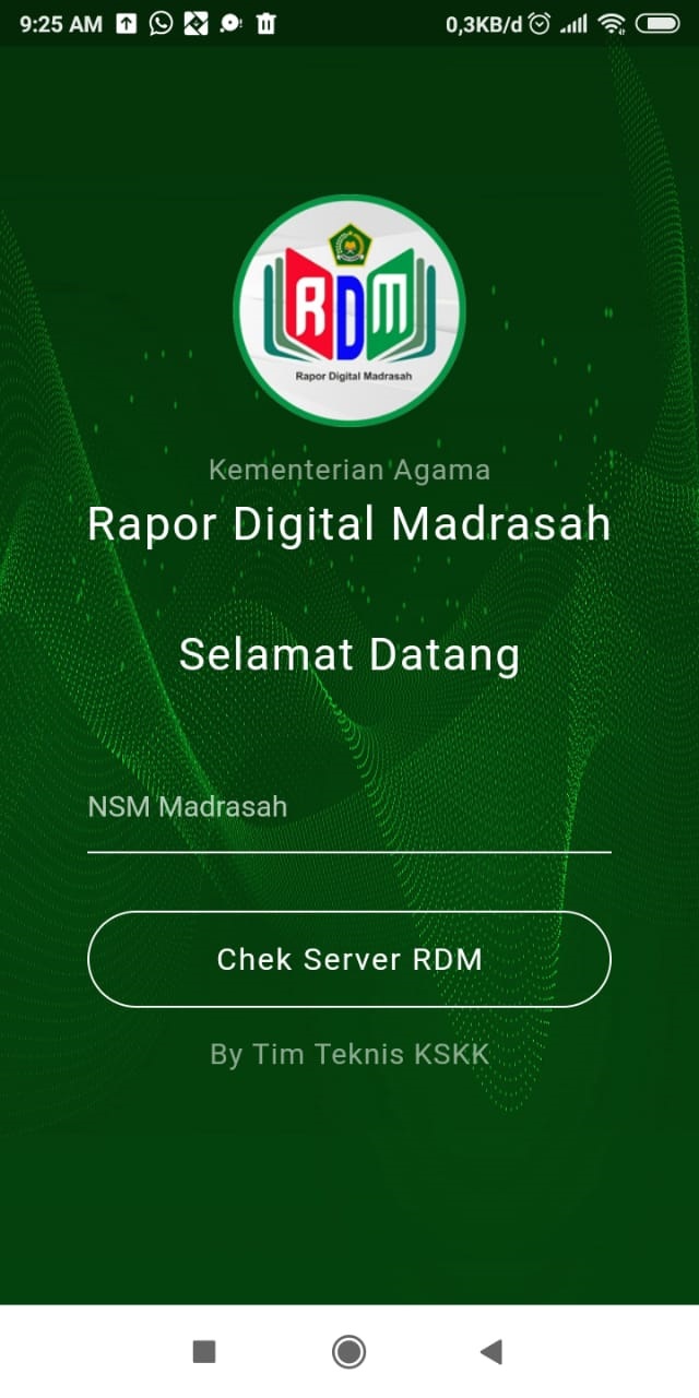 Preview RDM Versi Mobile